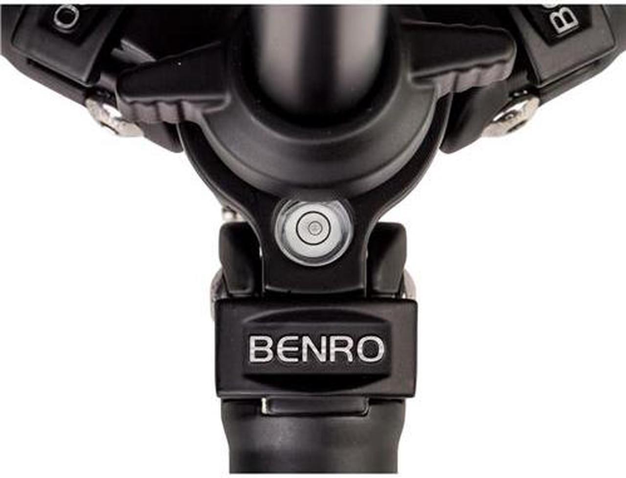 Alt view image 4 of 7 - Benro 4-Section Aluminum Slim Video Tripod with S2P Head #TSL08AS2CSH