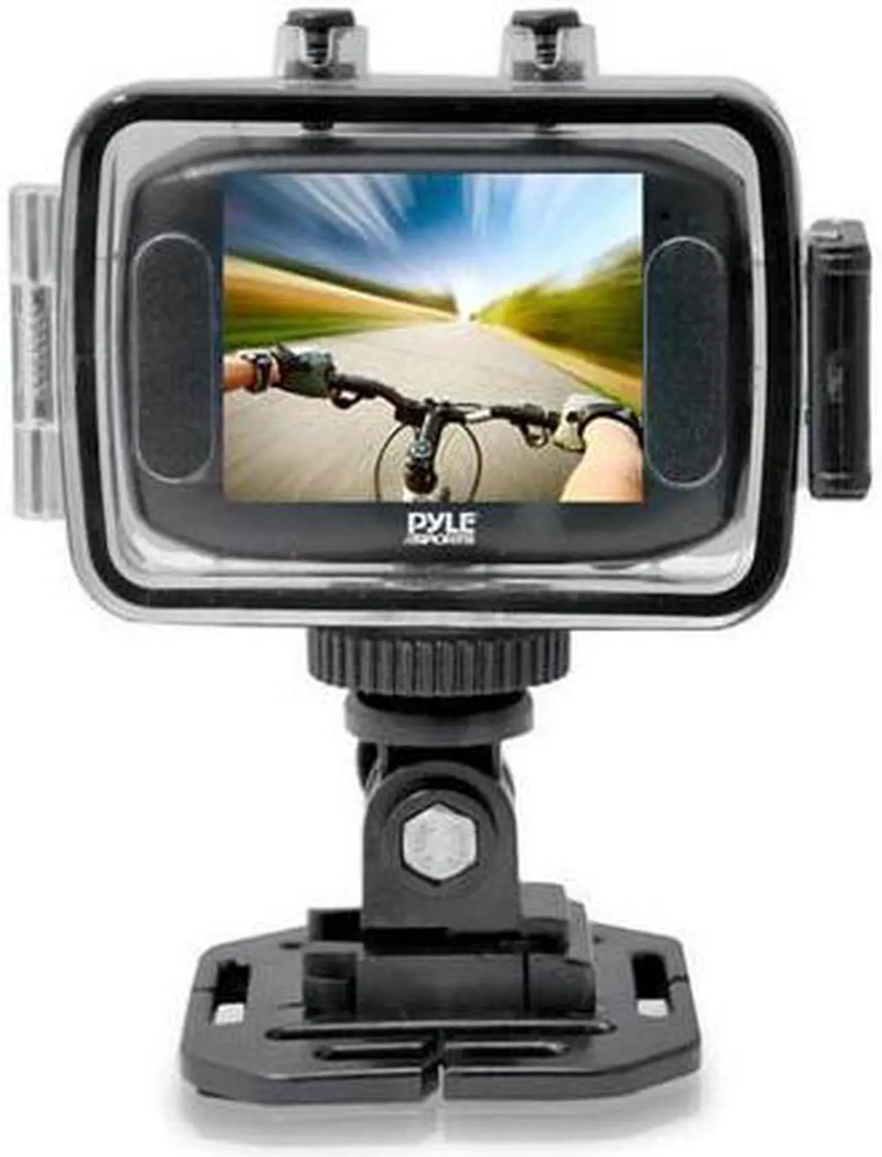 Alt view image 10 of 18 - Pyle - High-Definition Sport Action Camera with 720p Wide-Angle Camcorder, 5.0 MP Camera, 2-Inch Touch Screen (Orange Color)