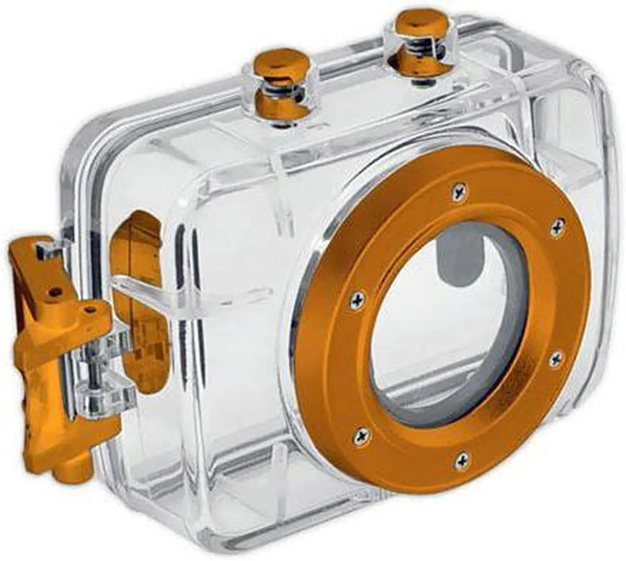 Alt view image 11 of 18 - Pyle - High-Definition Sport Action Camera with 720p Wide-Angle Camcorder, 5.0 MP Camera, 2-Inch Touch Screen (Orange Color)