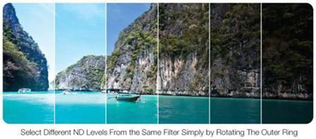 Alt view image 5 of 9 - Vivitar Variable NDX Neutral Density Lens Filter - 77mm