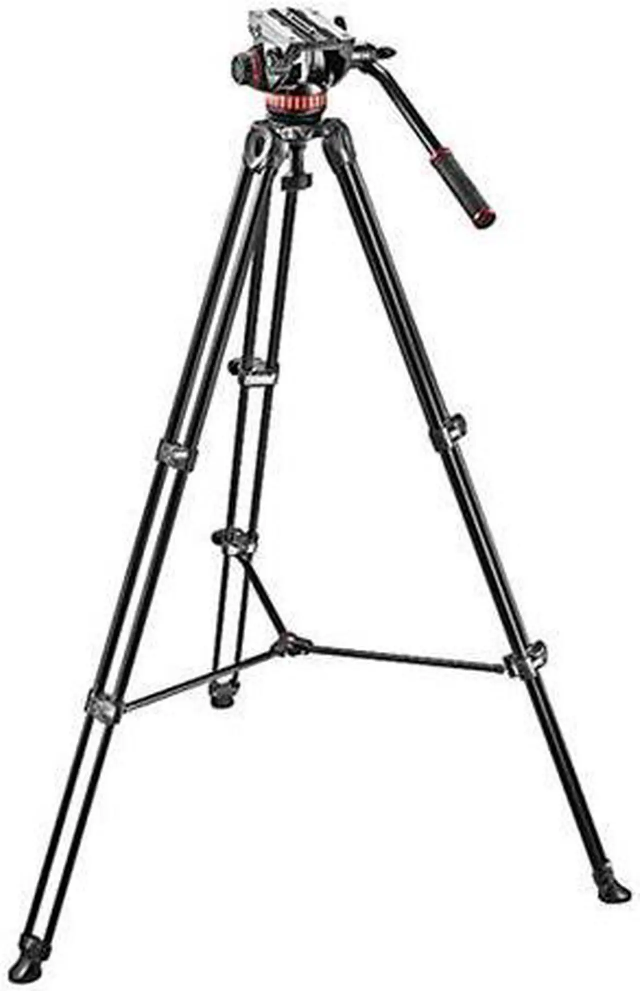 Main image of Manfrotto MVT502AM 3-Section Aluminum Telescopic Twin Leg Tripod, 502 Fluid Head