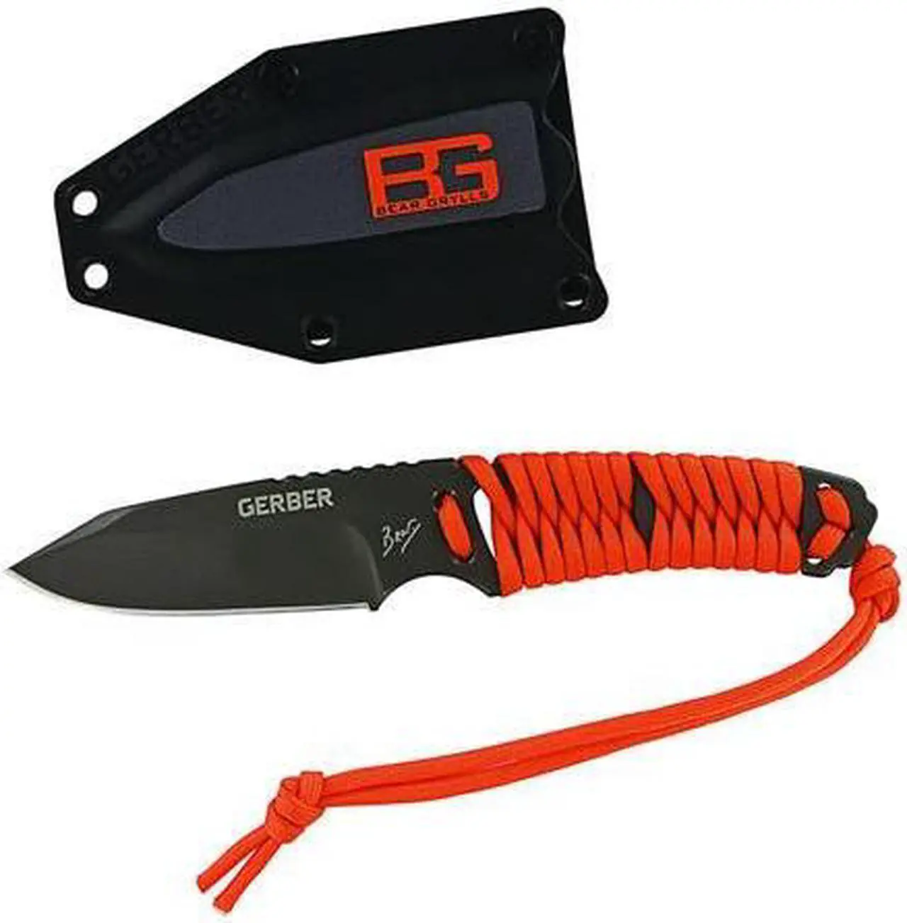 Alt view image 4 of 12 - Gerber Bear Grylls Paracord Fixed Blade Knife 31-001683