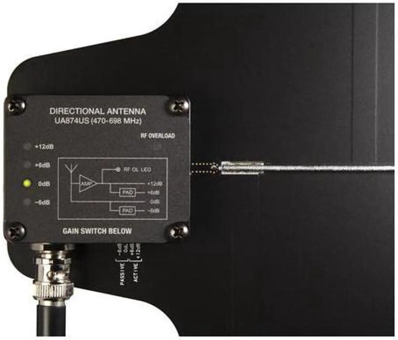 Alt view image 3 of 10 - Shure UA874 Active Directional Antenna #UA874US
