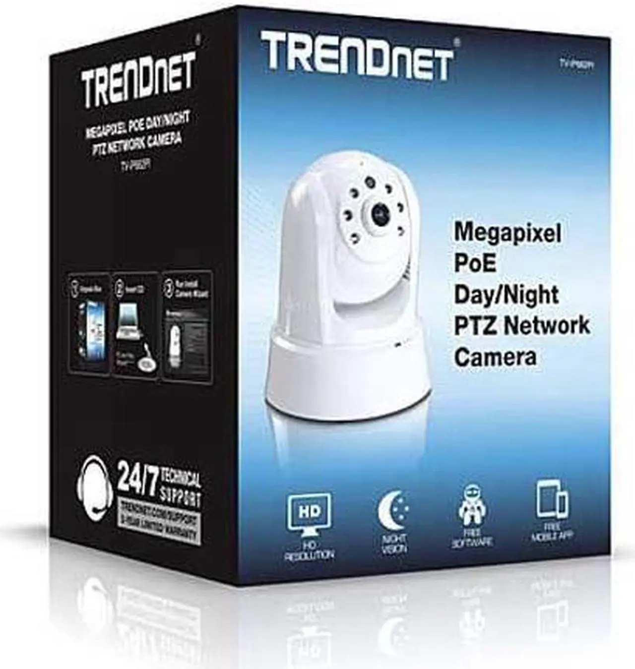 Alt view image 4 of 4 - TRENDnet TV-IP662PI Megapixel HD PoE Day / Night PTZ Network Security Camera