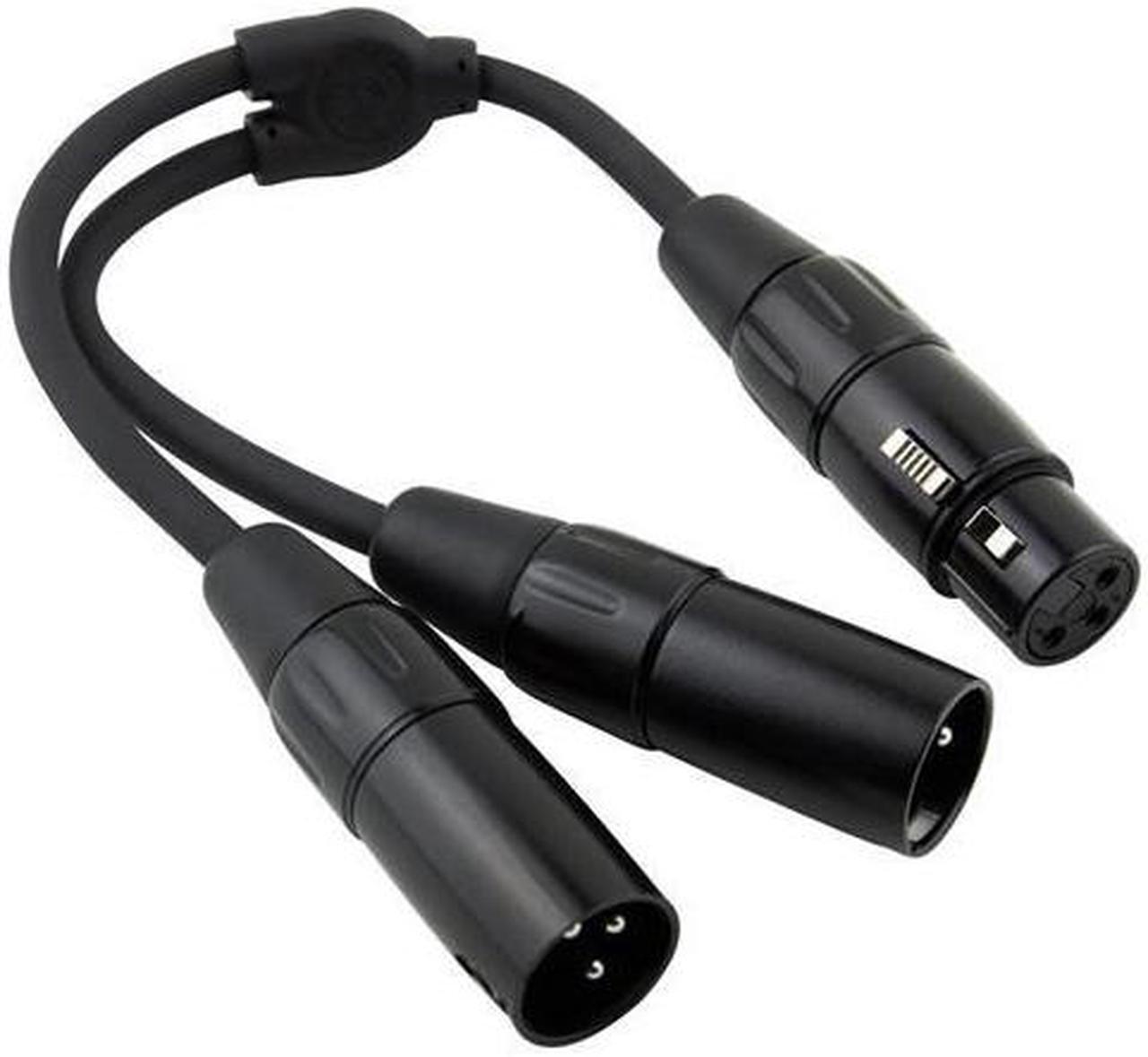 Main image of Pig Hog 6" XLR Female to Dual XLR Male Y Cable #PY-XF2XM