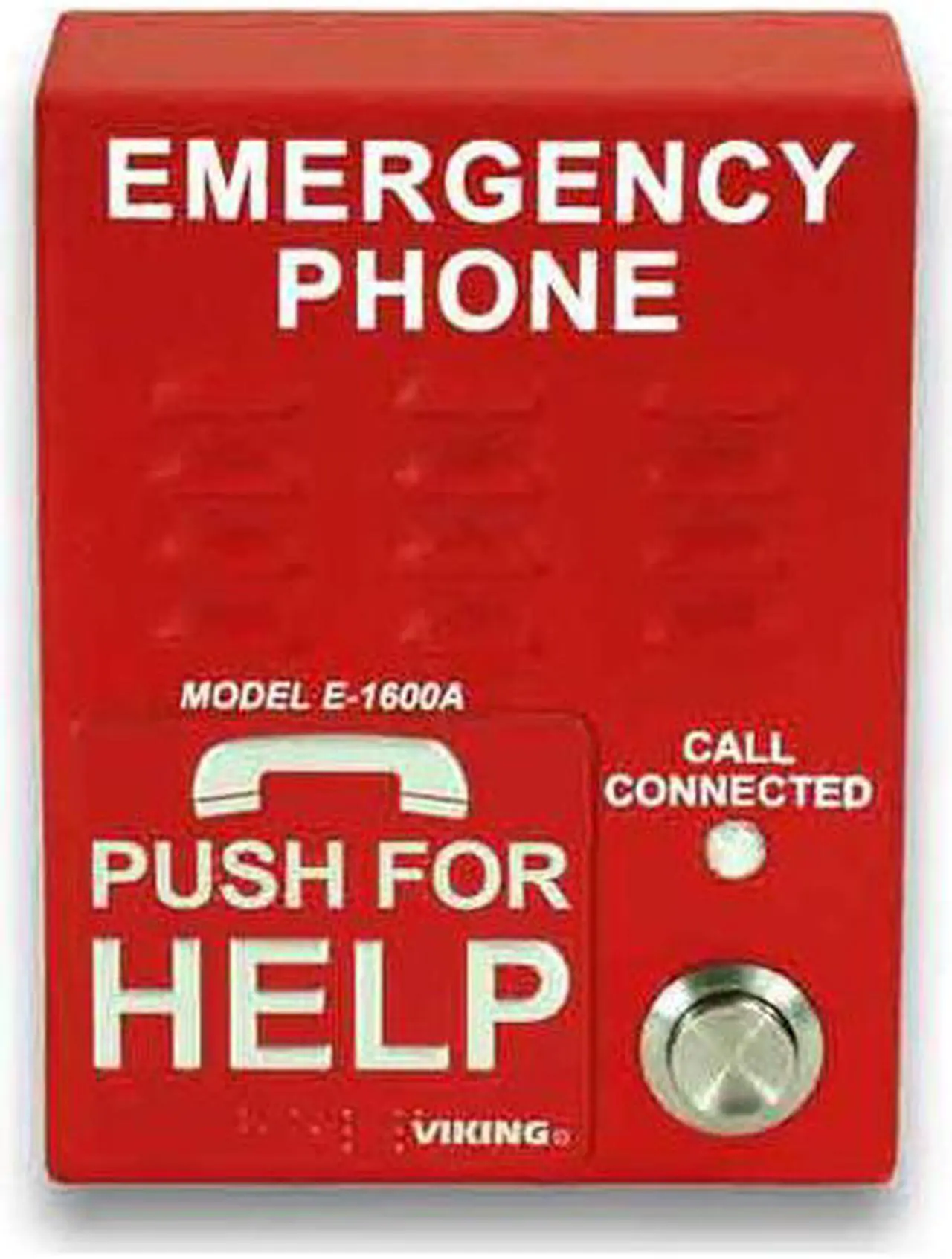 Alt view image 2 of 8 - Viking Electronics - E-1600A - Viking Electronics E-1600A Emergency Phone - Red