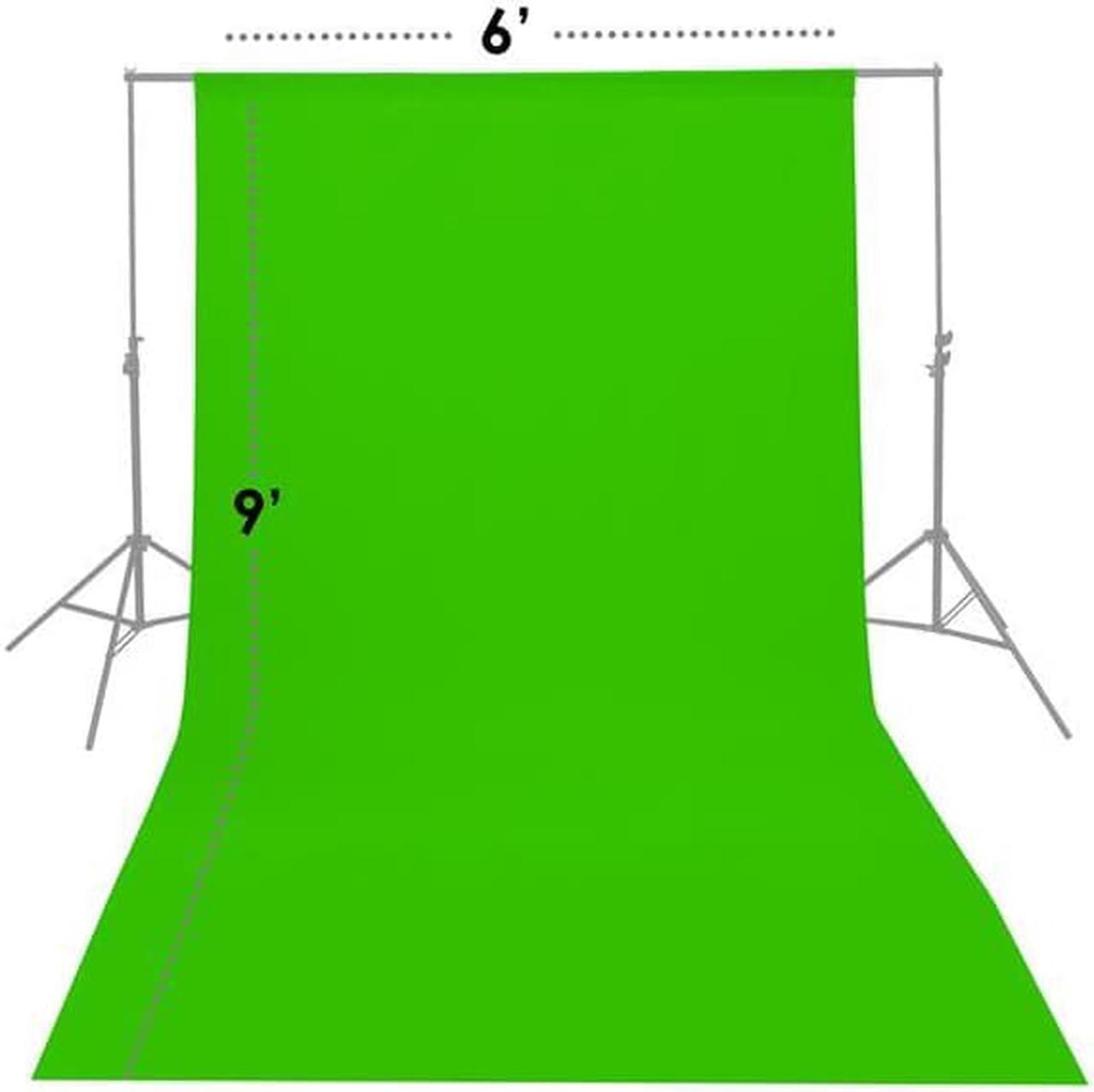 Alt view image 2 of 5 - Glow Muslin Background - 6 x 9' (Chroma Green) #BG-G-96