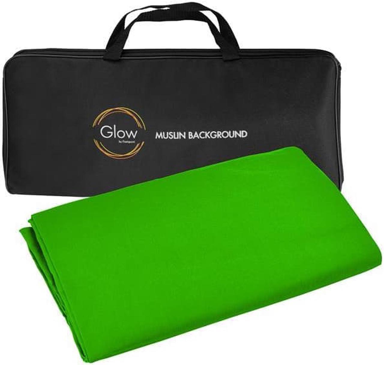 Alt view image 5 of 5 - Glow Muslin Background - 6 x 9' (Chroma Green) #BG-G-96