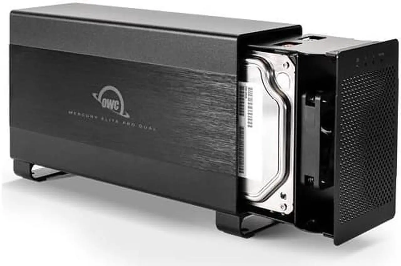 Alt view image 4 of 10 - OWC 4.0TB Mercury Elite Pro Dual USB 3.1 Gen 1 & Thunderbolt 2 RAID Storage Solution - 7200RPM HDDs Model OWCTB2U3MED04T