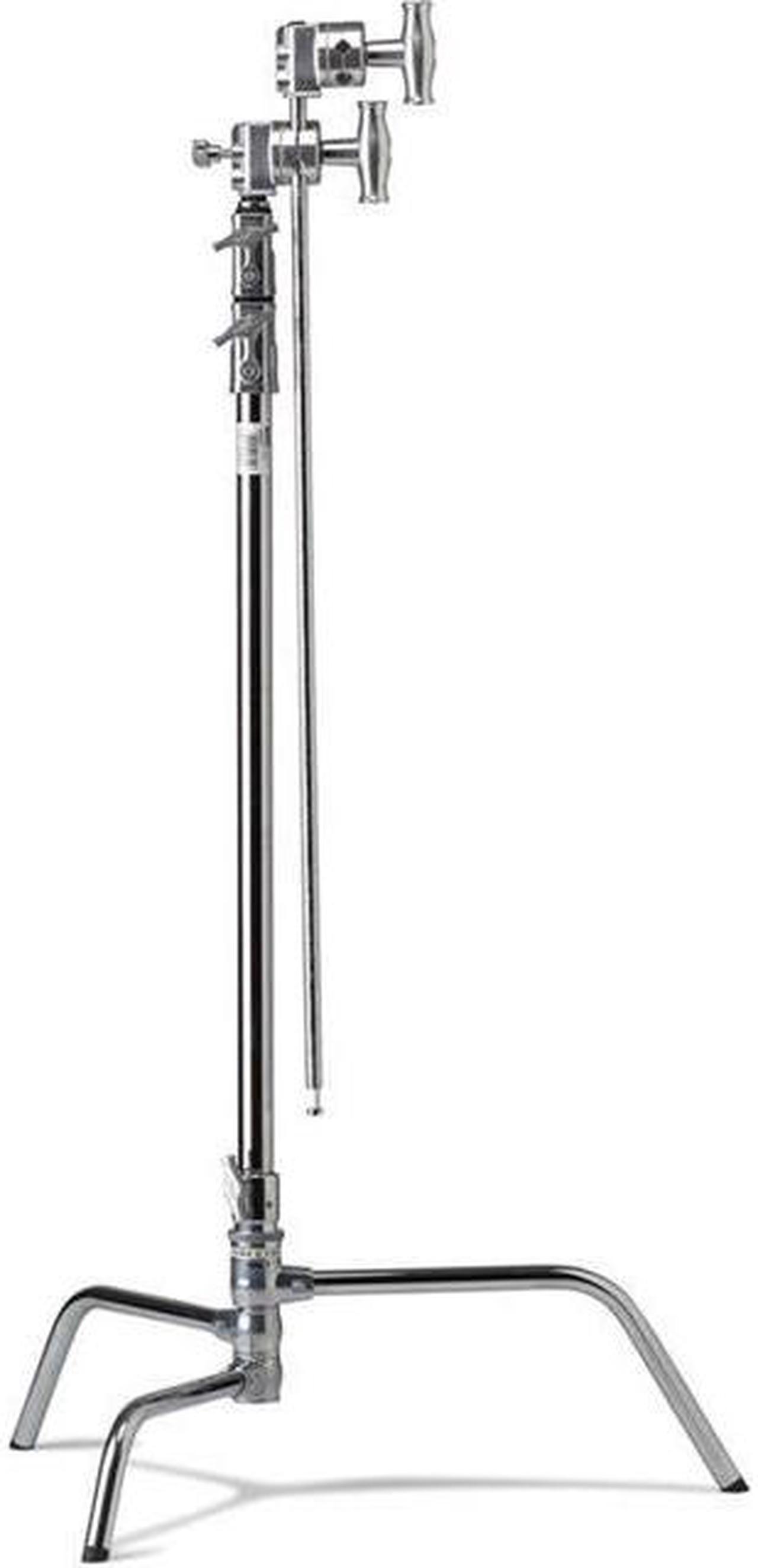 Alt view image 2 of 9 - Kupo 40" Master C-Stand with Turtle Base Kit, Silver #KS704712