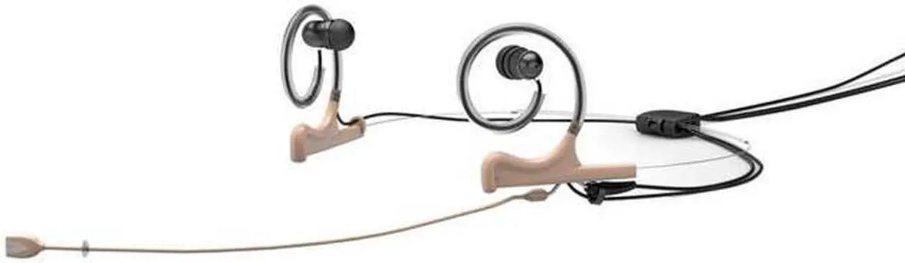 Main image of DPA Microphones d:fine FIOF10-2-IE2-B Dual-Ear Omnidirectional Headset Mic,Beige
