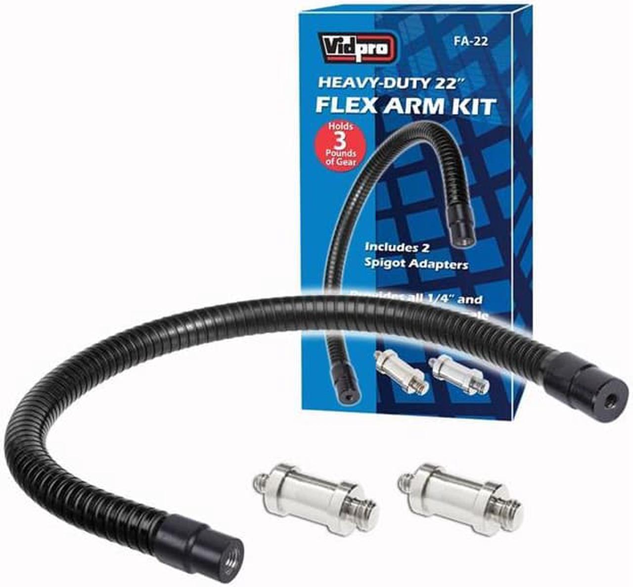Alt view image 2 of 9 - VidPro FA-22 Heavy-Duty 22" Flex Arm Kit, 3 Lbs Capacity