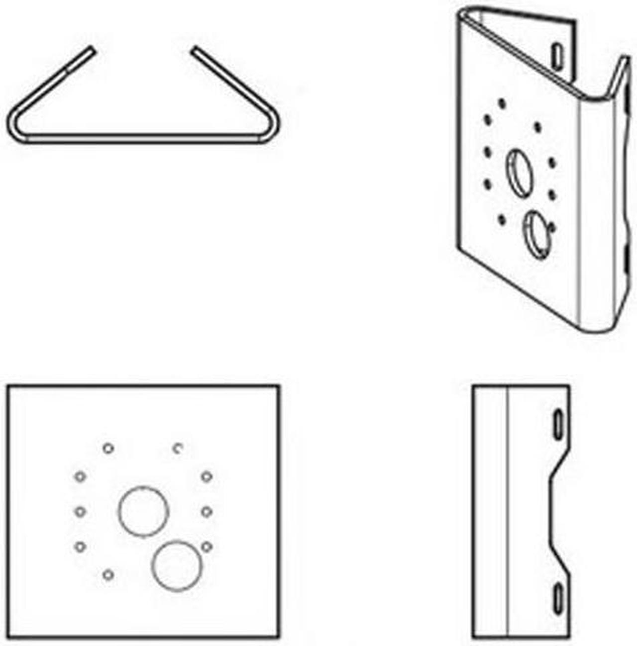 Main image of Pelco Environmental Pole Mount Bracket for Sarix IBP Series Bullet Camera