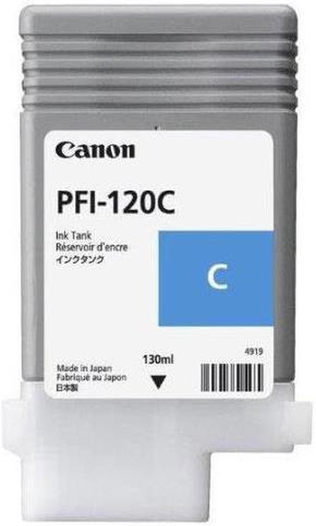 Canon PFI-120 130ml Pigment Ink Tank for imagePROGRAF PRO and TM Printers, Cyan