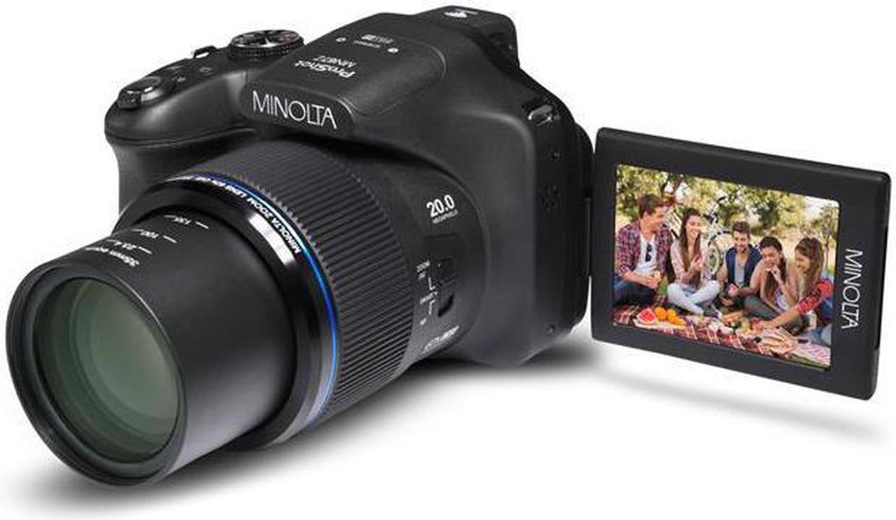 Alt view image 4 of 15 - Minolta MN67Z-BK ProShot Wi-Fi Bridge Camera with 67x Optical Zoom, Black