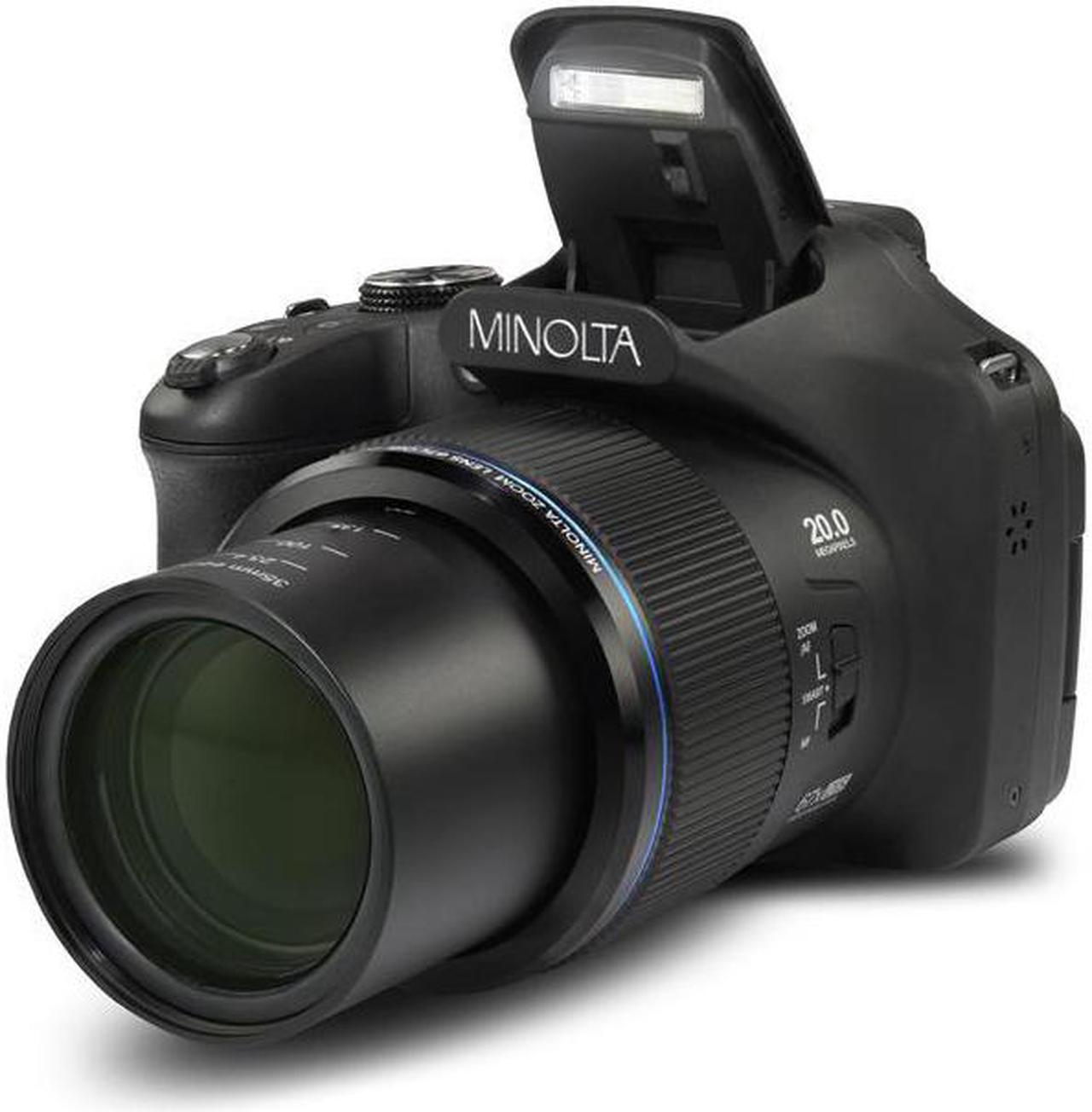 Alt view image 2 of 15 - Minolta MN67Z-BK ProShot Wi-Fi Bridge Camera with 67x Optical Zoom, Black