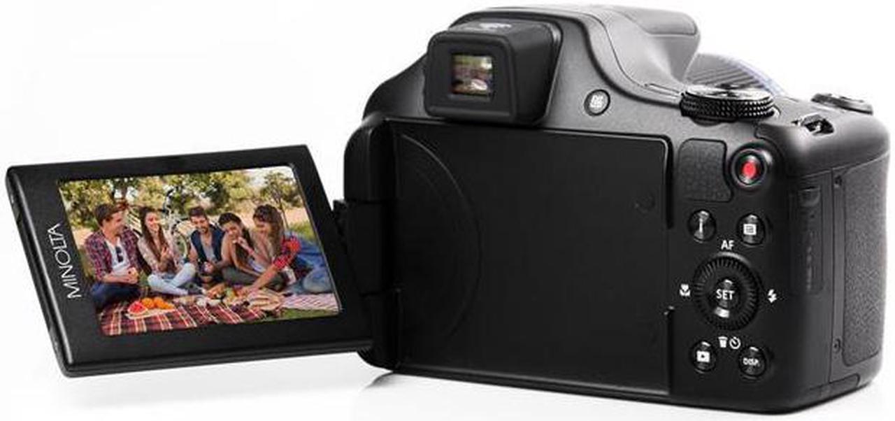 Alt view image 6 of 15 - Minolta MN67Z-BK ProShot Wi-Fi Bridge Camera with 67x Optical Zoom, Black
