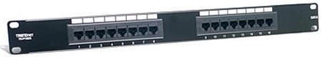 Alt view image 7 of 18 - TRENDnet TC-P16C6 16-Port Cat.6 Patch Panel