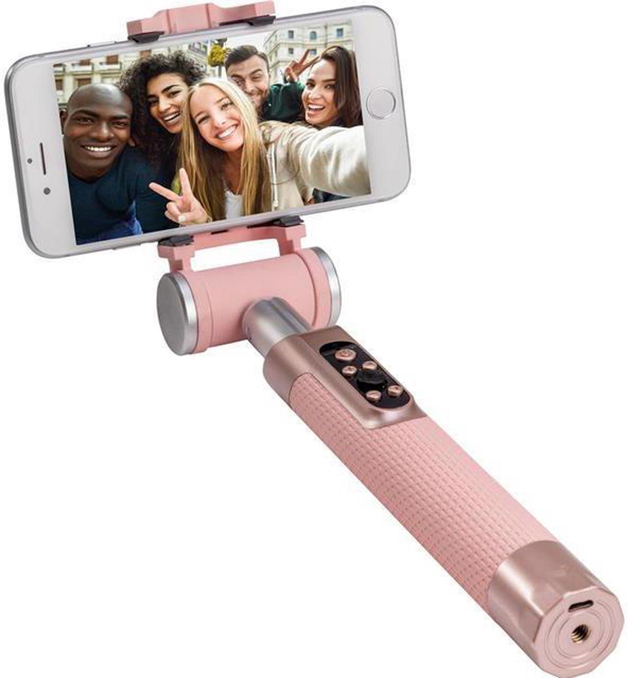 Alt view image 2 of 5 - Pictar Smart Selfie Stick with Rechargeable Battery, Milennial Pink #MWPTSLFMP30
