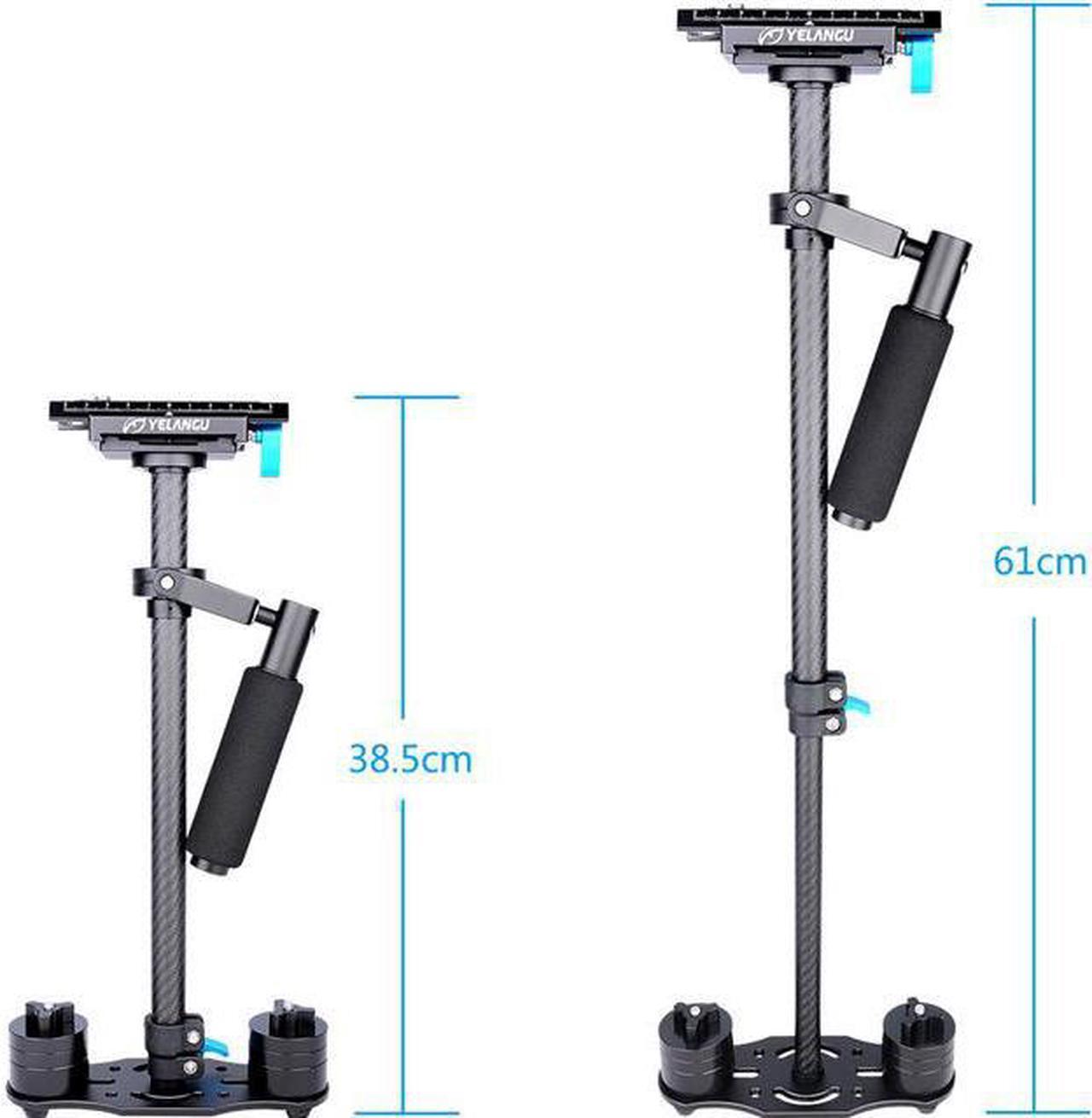 Alt view image 5 of 5 - YELANGU S60T Carbon Fiber Handheld DSLR Camera Stabilizer, Black #S60T-BLACK