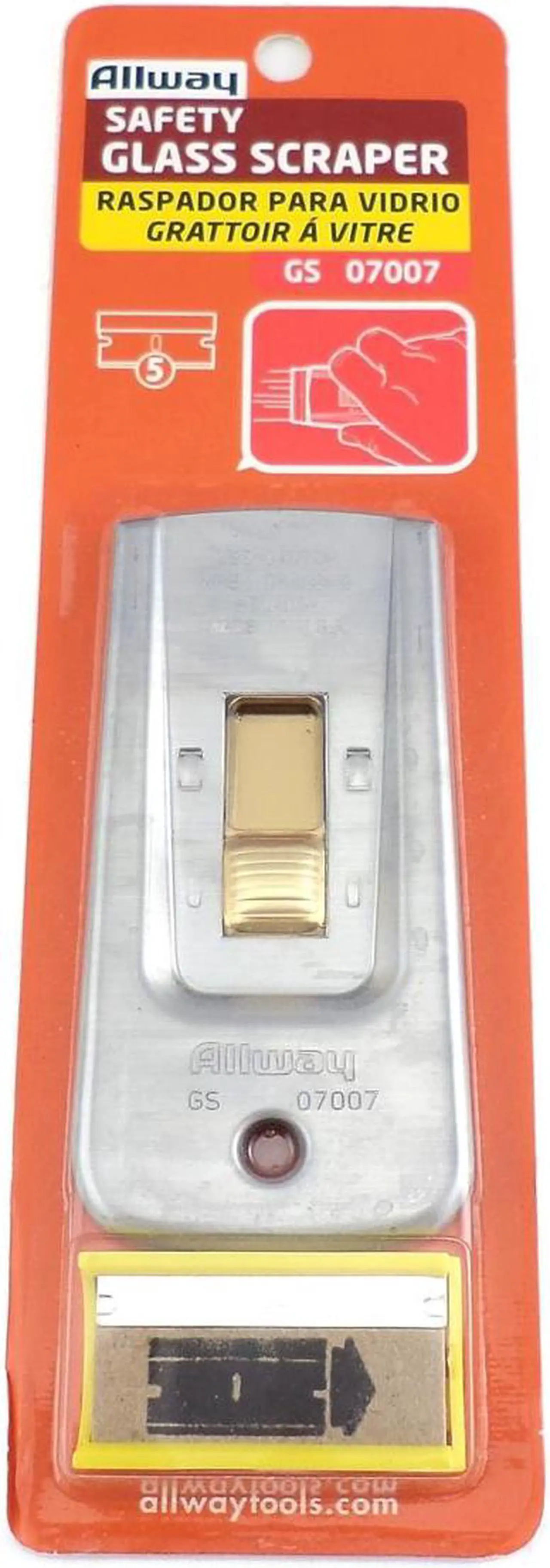 Alt view image 3 of 7 - Allway Tools Safety Glass Scraper  GS