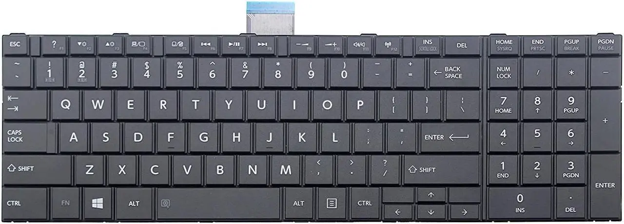 Main image of New US layout Black color laptop keyboard for Toshiba P/N: V143026CS1 MP-11B53US-930B 6037B0084402 V138170ES1 MP-11B93US-930B 6037B0084602 V000320340
