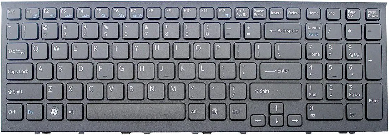 Main image of New US Black laptop keyboard for Sony Vaio VPC-EH PCG-71811L PCG-71811M PCG-71811W PCG-71911L PCG-71912L PCG-71913L PCG-71914L