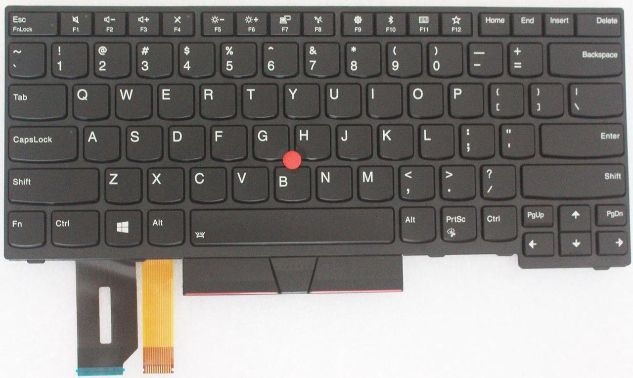 Main image of New US Black Backlit English Laptop Keyboard For IBM Lenovo Thinkpad E480 E485 L480 L380 T480S P/N: 01YP280 01YP360 01YP440 01YP520 Light Backlight