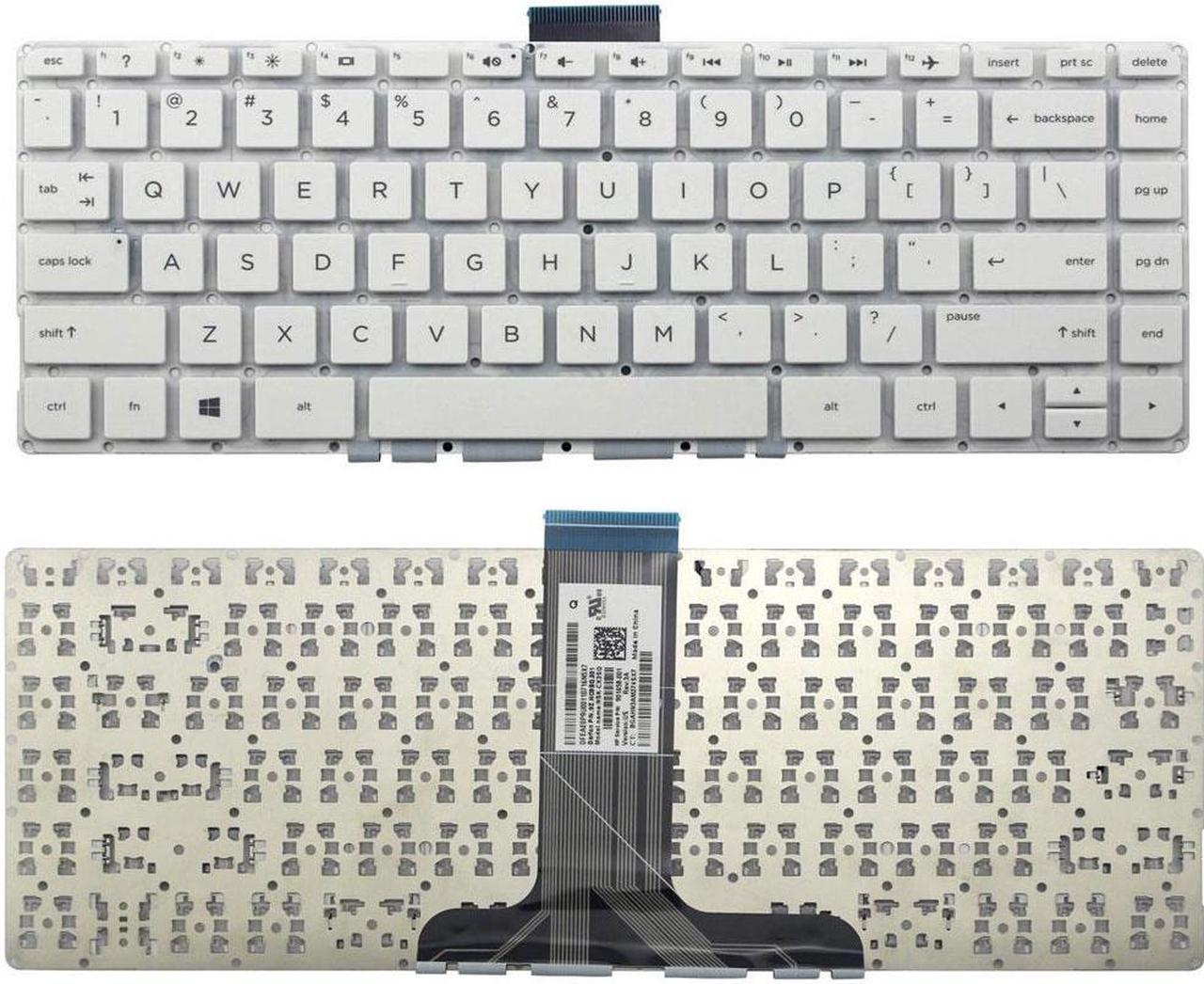 Main image of New US White English Laptop Keyboard (without frame) For HP Stream 14-AX 14-AX010ca 14-AX020ca 14-AX030ca 14-ax010wm