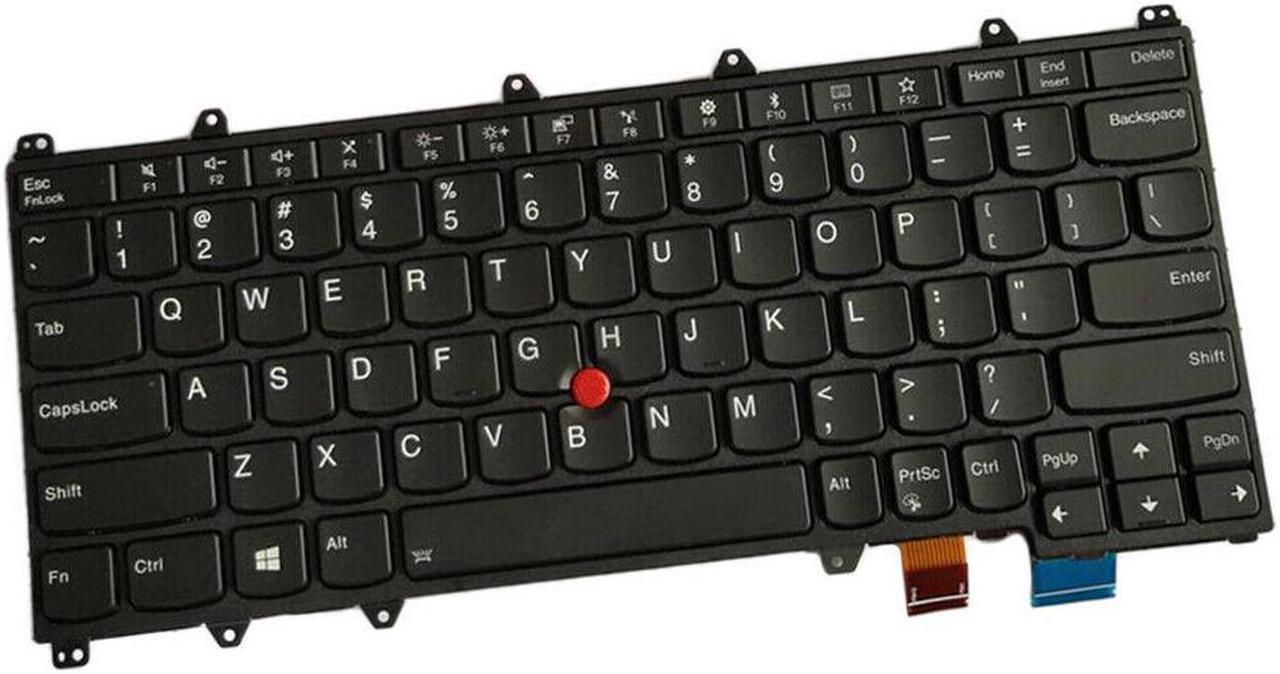 Main image of New US Black Backlit English Keyboard Replacement for Lenovo ThinkPad X380 Yoga Laptop Light Backlight