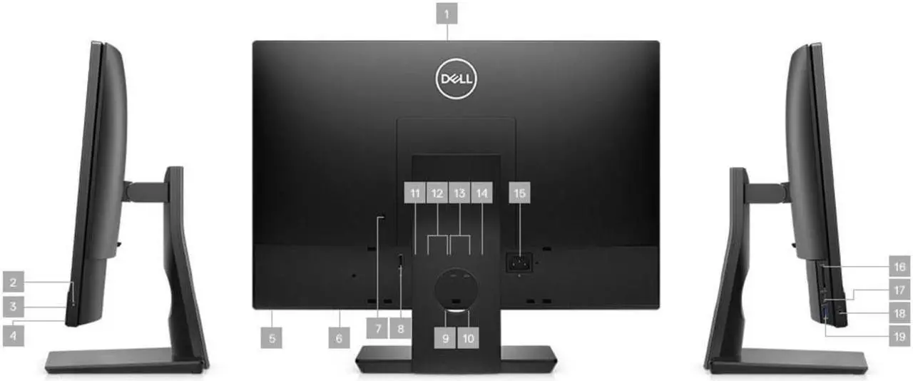 Alt view image 3 of 3 - DELL Grade B All-in-One Computer OptiPlex 5270 98NX5 Intel Core i5-9500 8GB DDR4 256 GB M.2 SSD 21.5" Windows 10 Pro 64-bit