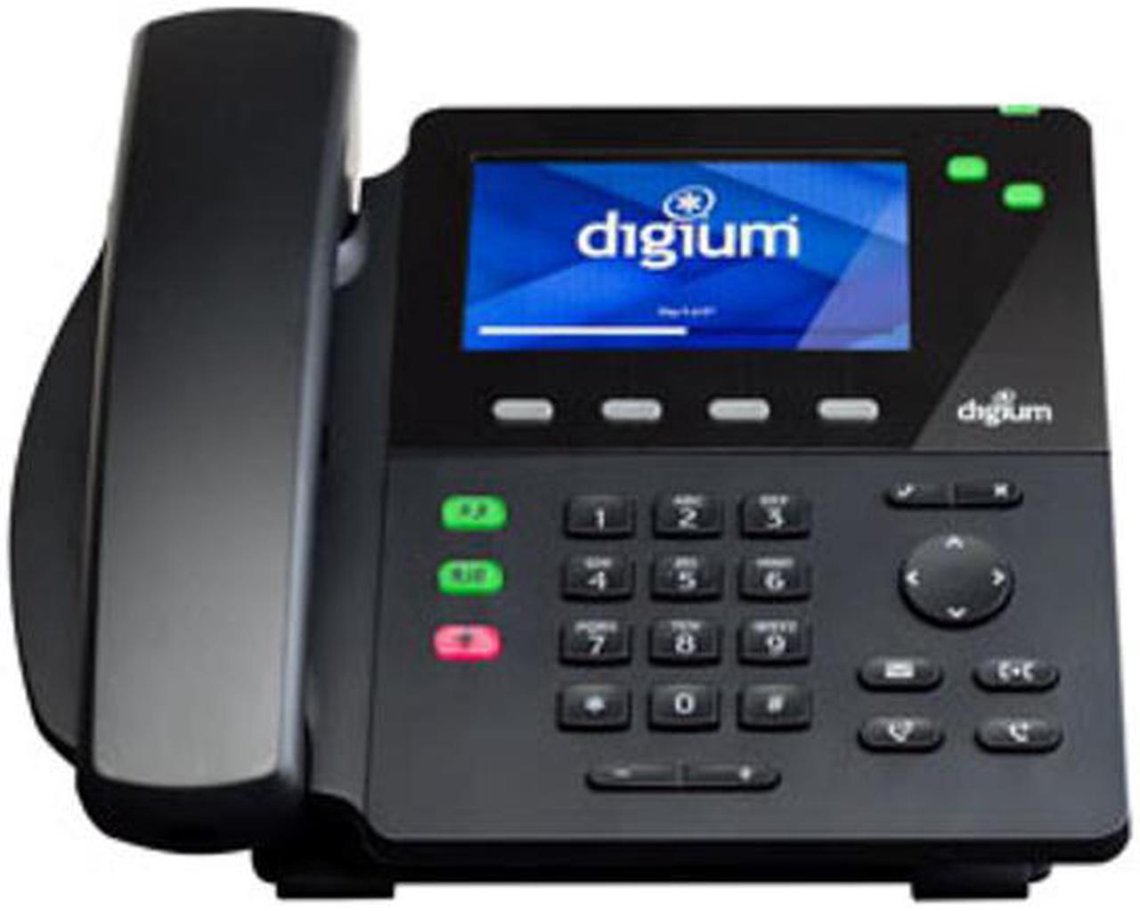 Digium 1TELD060LF D60 Phone, 2-Line SIP with HD Voice, No Power Supply