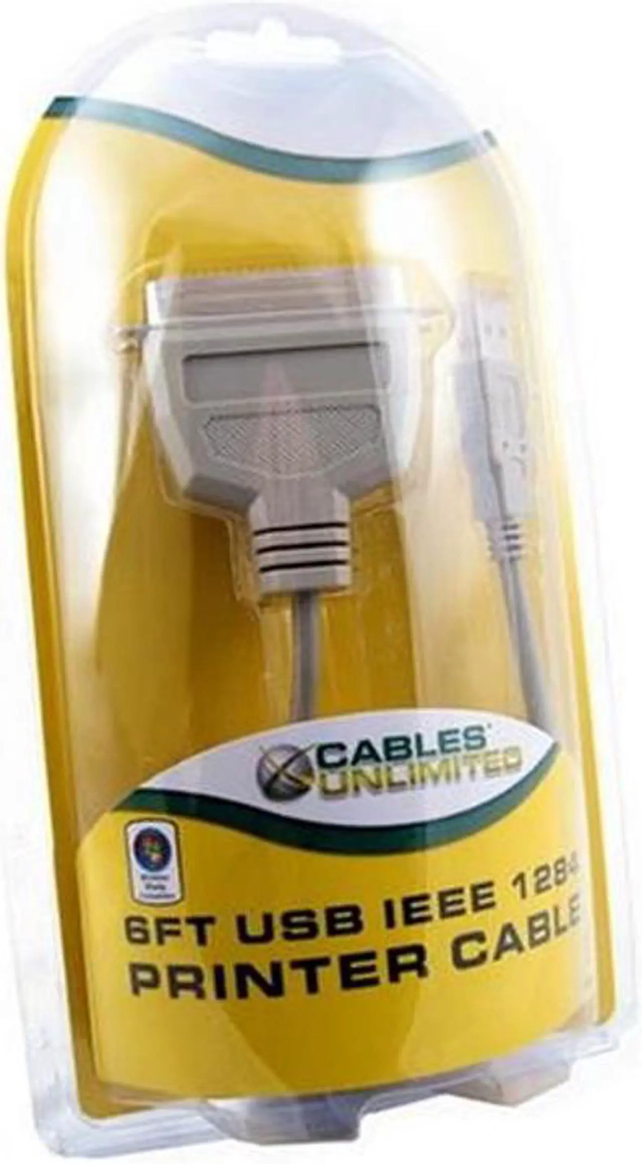 Alt view image 2 of 2 - Cables Unlimited USB-1470-06 6-Feet USB Parallel Printer Cable