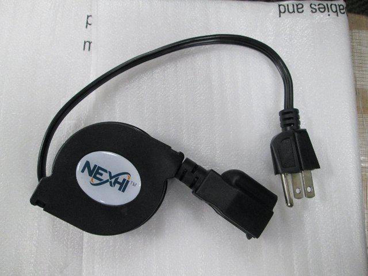 Main image of Nexhi® ZIP-PWR-EX1 Retractable AC Power Extension Cord (5 feet, Black)