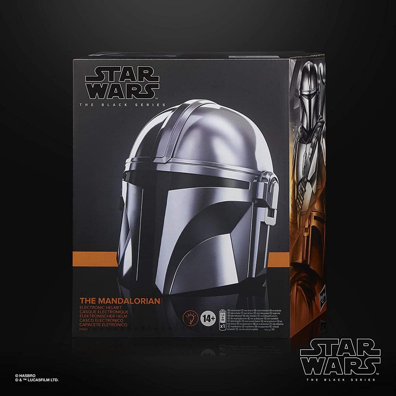 Alt view image 3 of 6 - Star Wars The Black Series The Mandalorian Premium Electronic Helmet Roleplay Collectible, Toys for Kids Ages 14 and Up