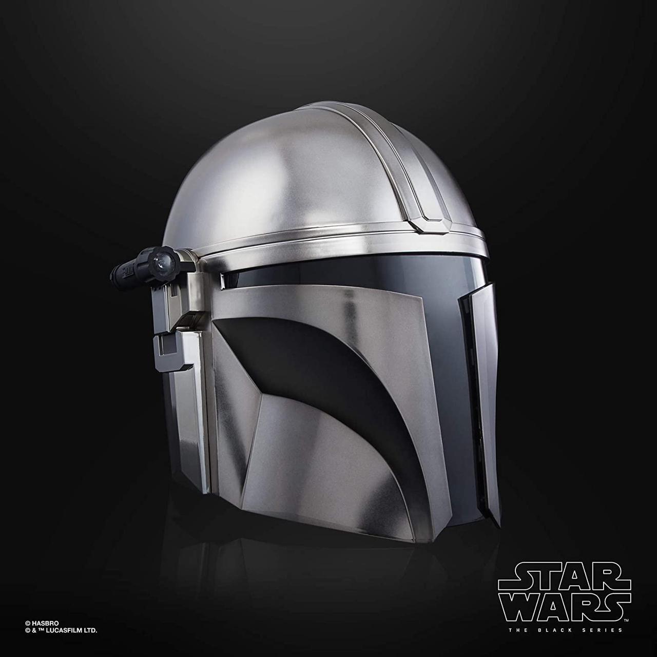 Alt view image 6 of 6 - Star Wars The Black Series The Mandalorian Premium Electronic Helmet Roleplay Collectible, Toys for Kids Ages 14 and Up