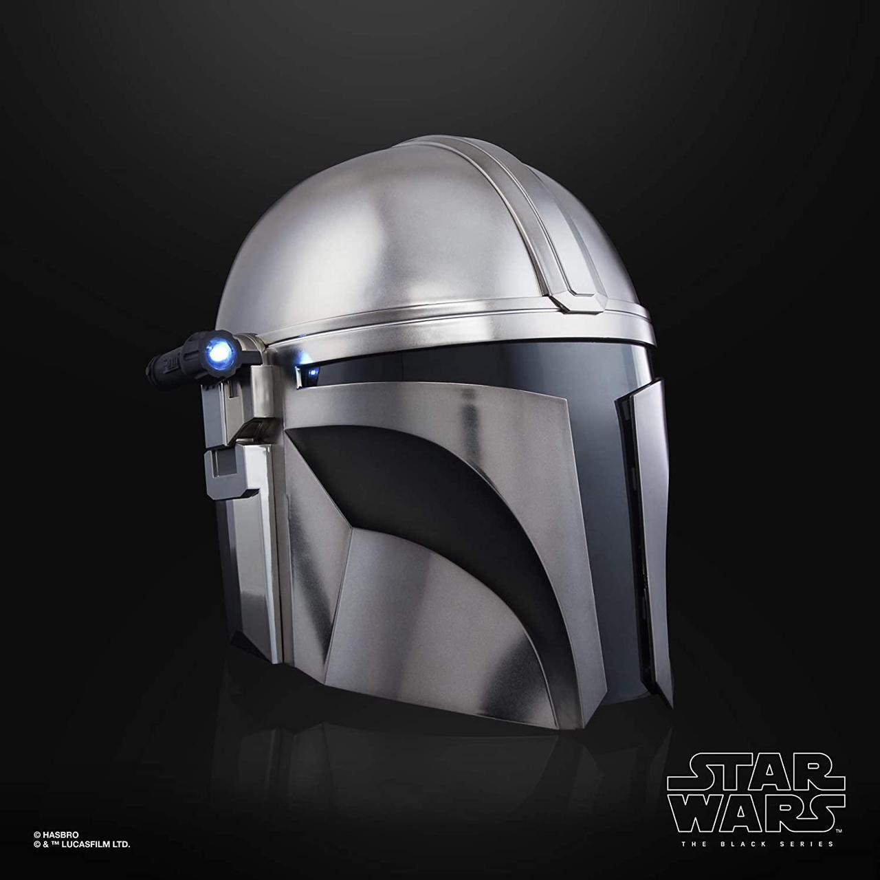 Alt view image 4 of 6 - Star Wars The Black Series The Mandalorian Premium Electronic Helmet Roleplay Collectible, Toys for Kids Ages 14 and Up