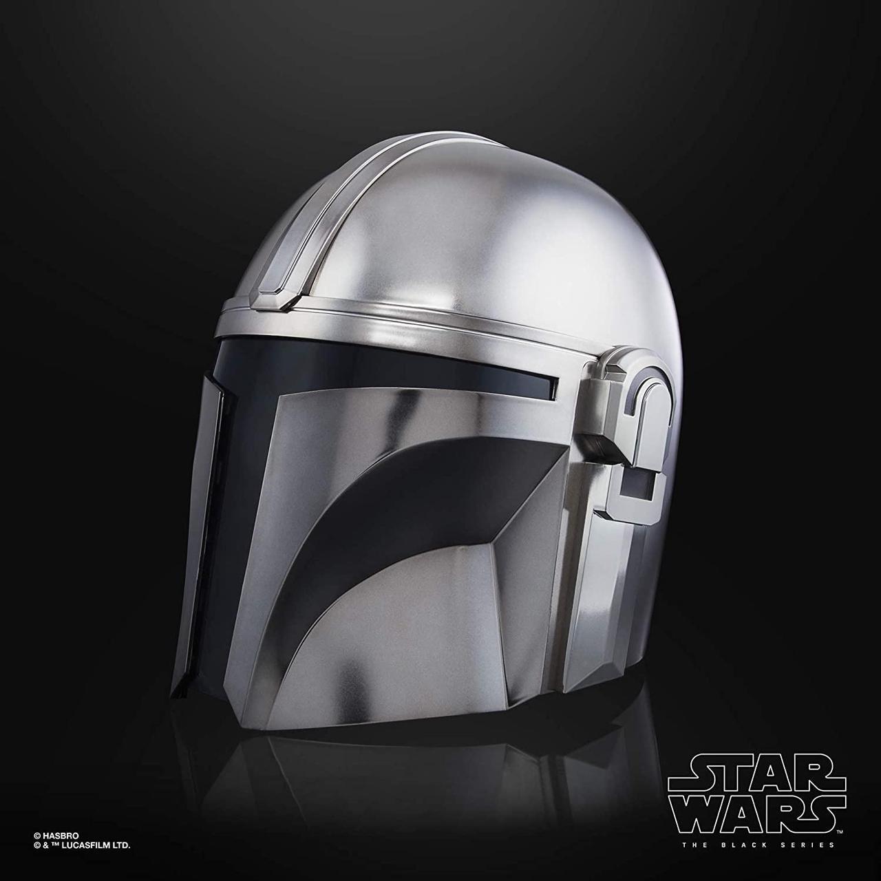 Alt view image 5 of 6 - Star Wars The Black Series The Mandalorian Premium Electronic Helmet Roleplay Collectible, Toys for Kids Ages 14 and Up