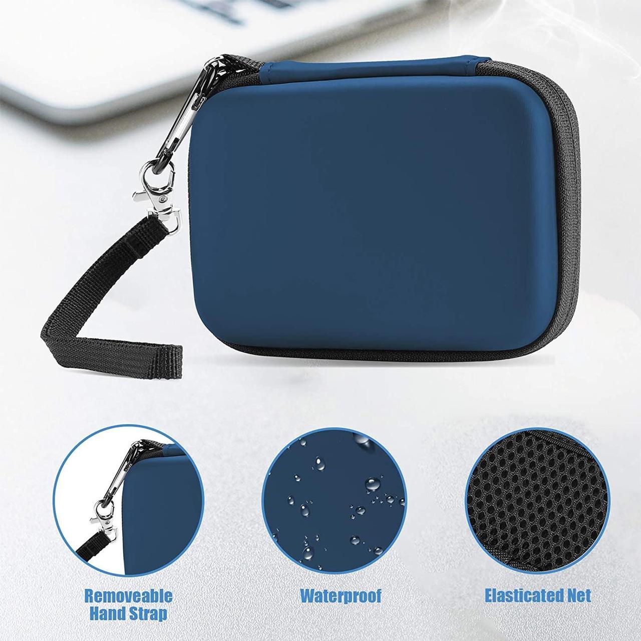 Alt view image 4 of 4 - ProCase Samsung T7 / T7 Touch Portable SSD Carrying Case with Silicone Cover, Hard EVA Shockproof Storage Travel Organizer for Samsung T7 Touch Portable 500GB 1TB 2TB USB Solid State Drives -Navy
