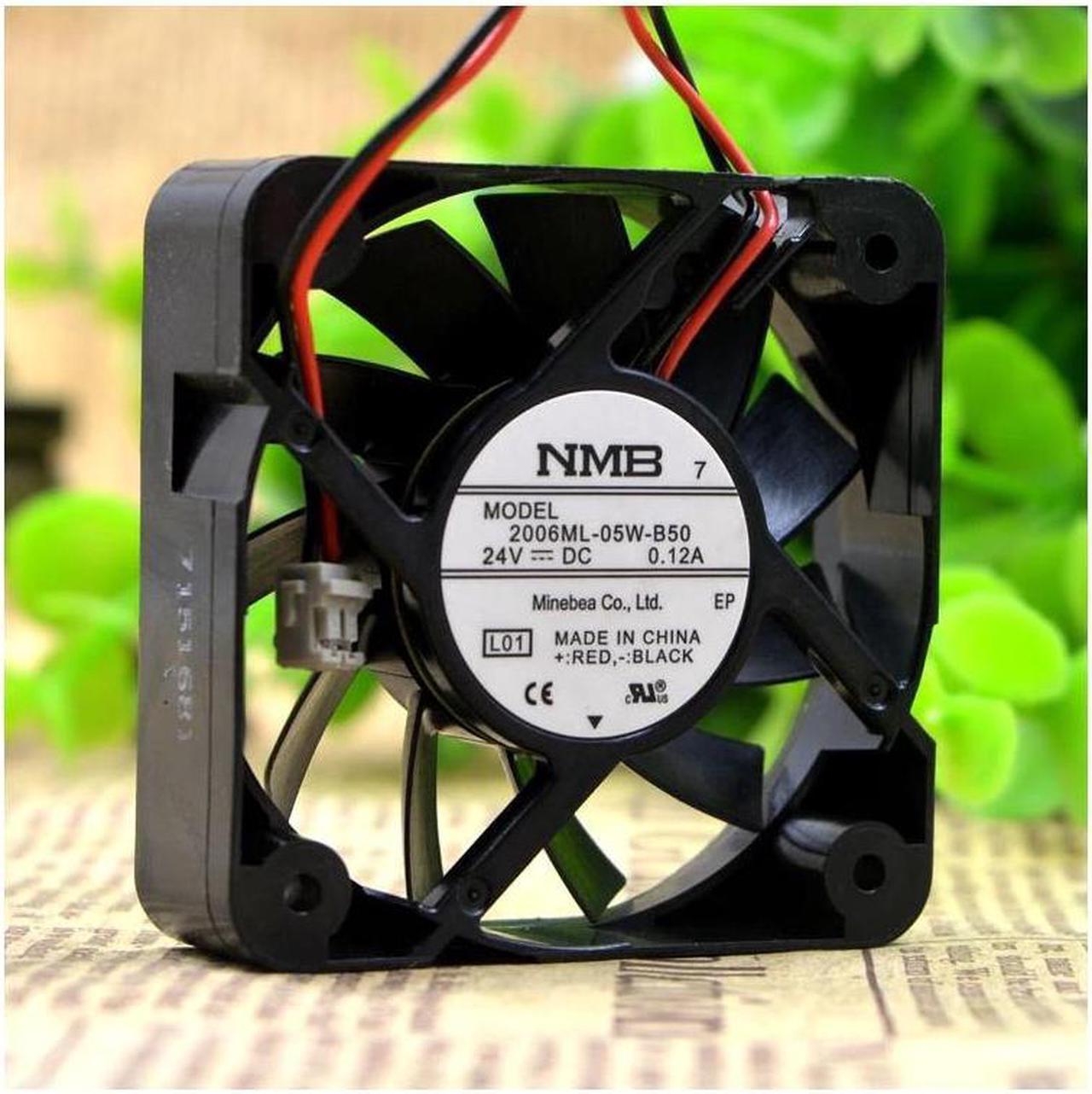 Original For NMB 2006ML-05W-B50 5CM 50*50*15 24V 0.12A 2 wire cooling fan