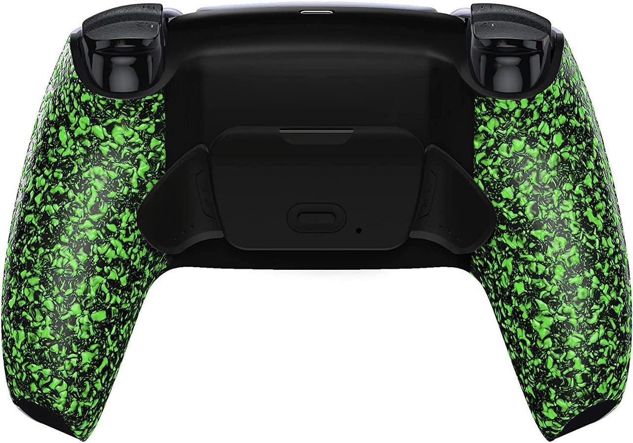 CORN Textured Green Programable Rise Remap Kit for PS5 Controller, Upgrade Board & Redesigned Back Shell & Back Buttons Attachment for DualSense Controller - Controller NOT Included