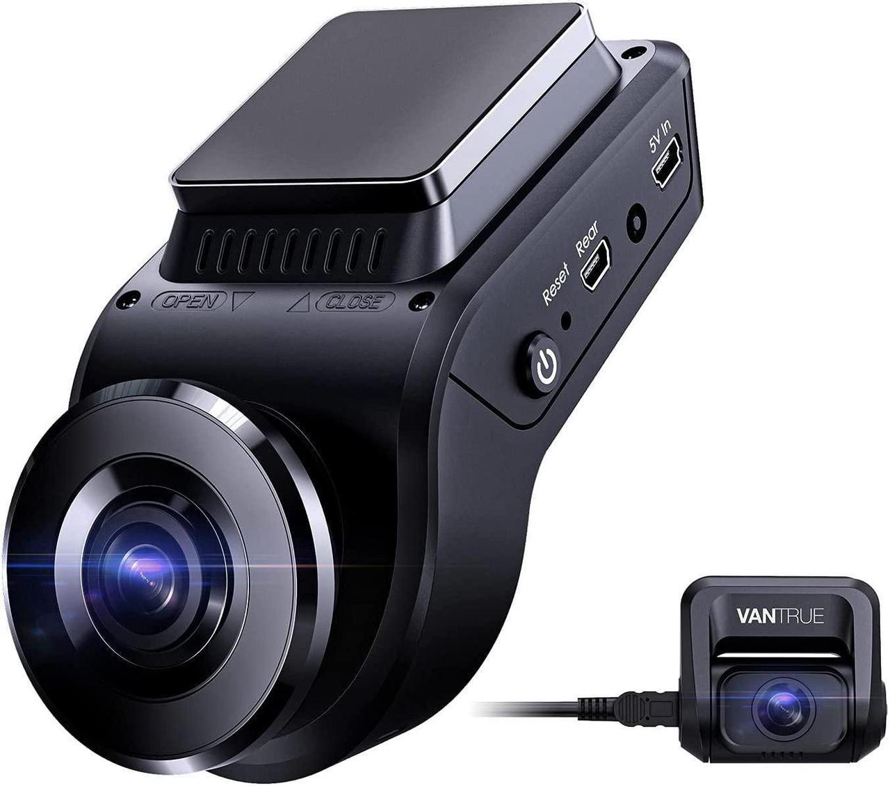 Vantrue S1 4K Dual Dash Cam Built in GPS, Front and Rear Dual 1080P Dash Camera with 24 Hours Parking Mode, Sony Night Vision, Motion Detection, Capacitor, Single Front 60fps, Support 256GB Max