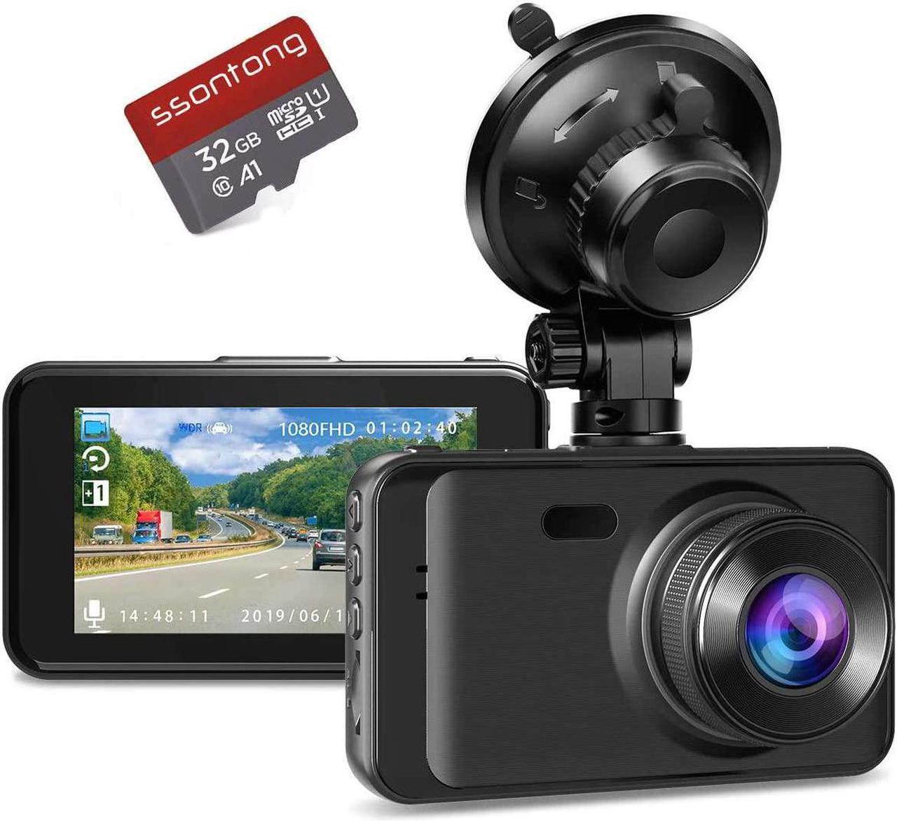 Dash Camera for Car, Dash Cams FHD 1080P Dash Cam Front with 32G SD Card, Super Night Vision Dashcam, Dashcams for cars w/ WDR Loop Recording G-Sensor Parking Monitor Motion Detection Dashboard Camera