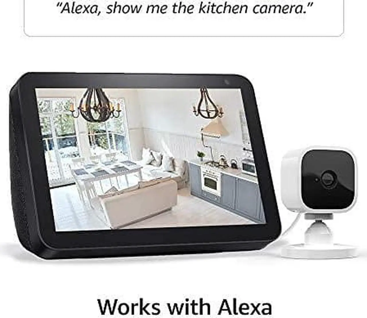 Alt view image 5 of 5 - Blink Mini - Compact indoor plug-in smart security camera, 1080p HD video, night vision, motion detection, two-way audio, easy set up, Works with Alexa  3 cameras (White)