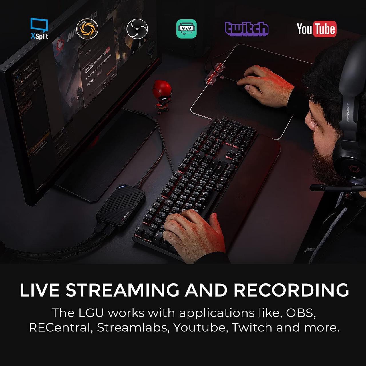 Alt view image 7 of 7 - Live Gamer ULTRA GC553  4K60 HDR Pass-Through, 4K30 Capture Card,AVerMedia Ultra-Low Latency for Broadcasting and Recording Xbox series x/s, PS5, Switch, Windows 11/ macOS 10.13