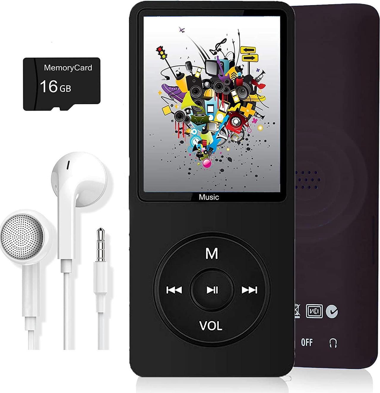 Main image of MP3 Player, Music Player with 16GB Micro SD Card, Build-in Speaker/Photo/Video Play/FM Radio/Voice Recorder/E-Book Reader, Supports up to 128GB