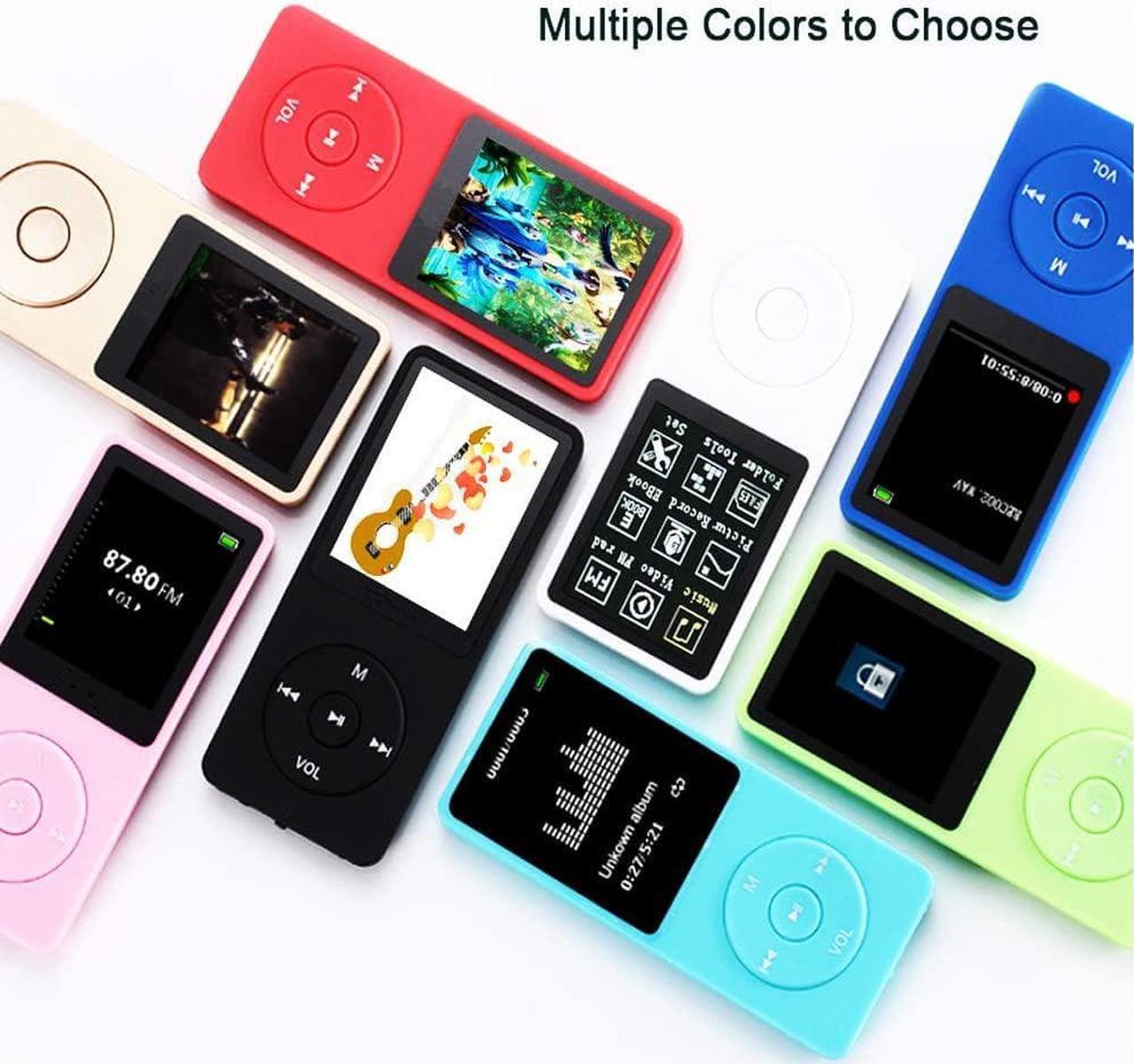 Alt view image 7 of 7 - MP3 Player, Music Player with 16GB Micro SD Card, Build-in Speaker/Photo/Video Play/FM Radio/Voice Recorder/E-Book Reader, Supports up to 128GB