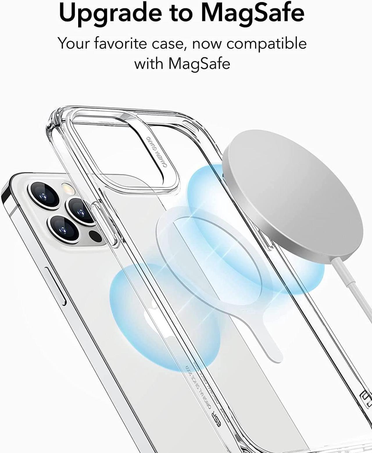 Alt view image 2 of 7 - ESR Magnetic Ring 360 (HaloLock), Compatible with MagSafe Ring, Universal Magnetic Conversion Kit Compatible with MagSafe Sticker, for iPhone 15/14/13/12/11, Galaxy S23/S22/S21 and More, 2 Pack, White