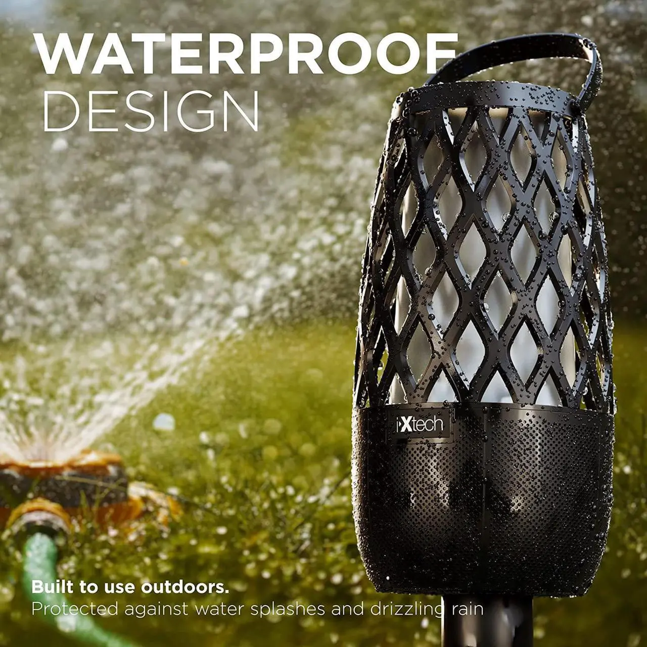 Alt view image 6 of 6 - IXTECH Outdoor Bluetooth Speakers, Waterproof Portable Bluetooth Speaker Wireless with Lights, Outdoor Gifts for Dads Mom, Multi-Sync Wireless Connection, Lantern Speakers Mountable, 2 Pack