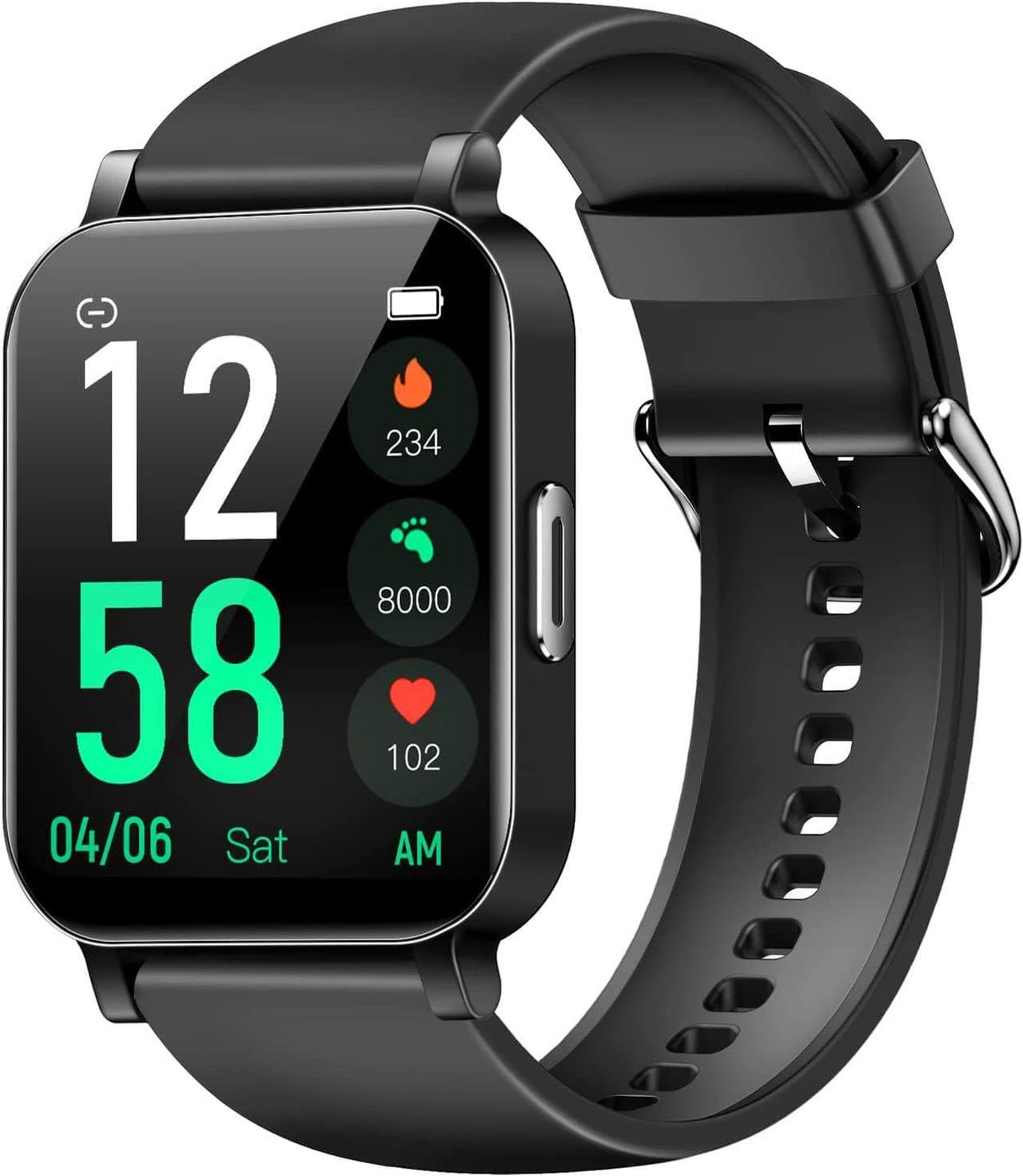 Main image of Eurans Smart Watch 41mm, Full Touchscreen Smartwatch, Fitness Tracker with Heart Rate Monitor & SpO2, IP68 Waterproof Pedometer Watch for Women Men Compatible with iOS & Android Phones